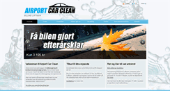 Desktop Screenshot of airportcarclean.dk