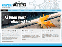 Tablet Screenshot of airportcarclean.dk
